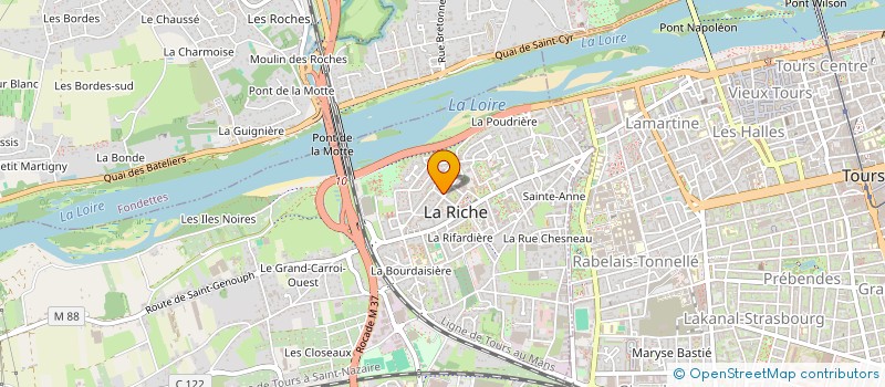 localisation de l'entreprise CAPU'SIGNE à LA RICHE