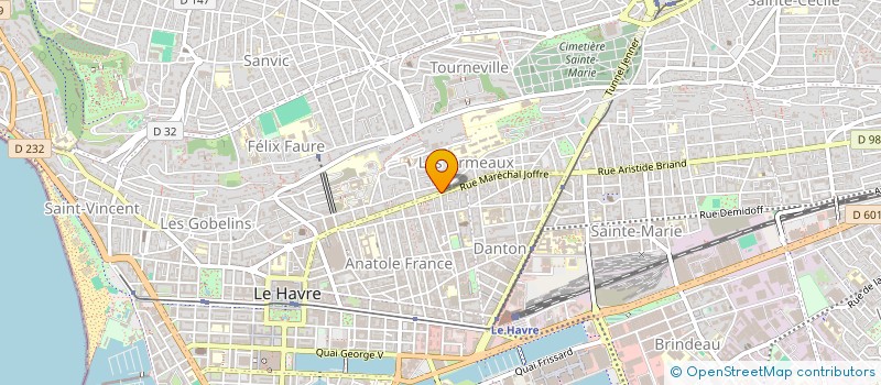 localisation de l'entreprise CAPUCINE  LE HAVRE