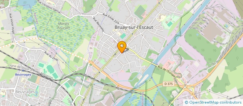 localisation de l'entreprise CAPUCINE  BRUAY-SUR-L'ESCAUT