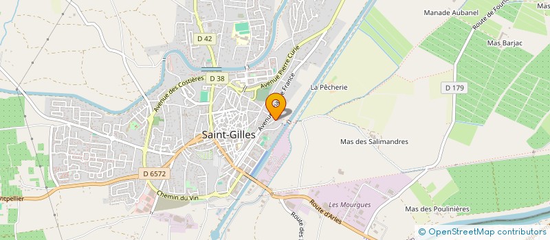 localisation de l'entreprise CAPUCINE à ST GILLES