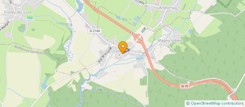 localisation de l'entreprise CAPUCINE 70  AMBLANS-ET-VELOTTE