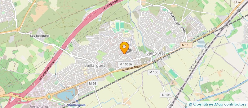 localisation de l'entreprise CAPUCINE  BAILLARGUES