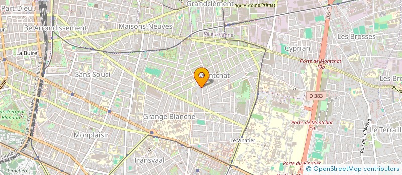 localisation de l'entreprise CAPUCINE  LYON