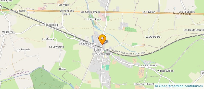 localisation de l'entreprise CAPUCINE  SAINT-JEAN-DES-CHAMPS