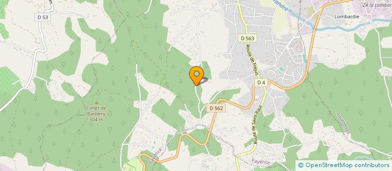 localisation de l'entreprise CAPUCINE  FAYENCE