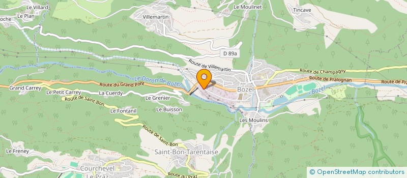 localisation de l'entreprise CAPUCINE  BOZEL