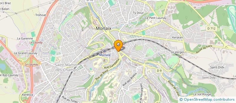 localisation de l'entreprise CAPUCINE IMMO  MORLAIX