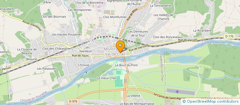 localisation de l'entreprise CAPUCINE ROUSSET  MONTRICHARD-VAL-DE-CHER