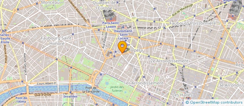 localisation de l'entreprise CAPUCINES  PARIS