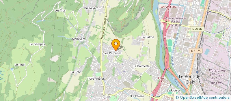 localisation de l'entreprise CAPUCINES  CLAIX