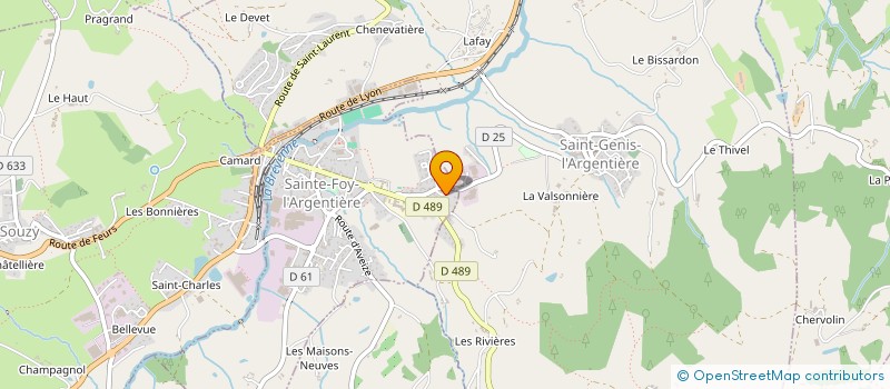 localisation de l'entreprise CAPUMAN  SAINTE-FOY-L'ARGENTIERE