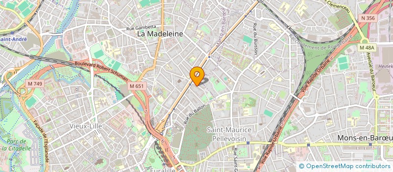 localisation de l'entreprise CAPUSTIN à LA MADELEINE