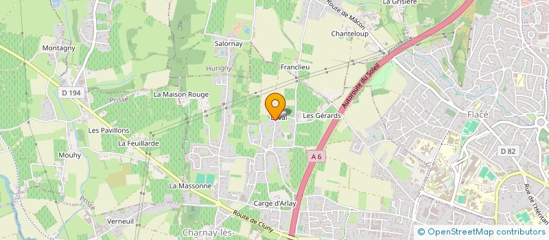 localisation de l'entreprise CAPUT'ALLIUM à CHARNAY-LES-MACON