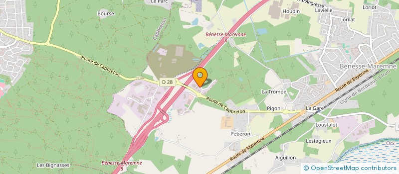 localisation de l'entreprise CAPUTOPIA  BENESSE-MAREMNE