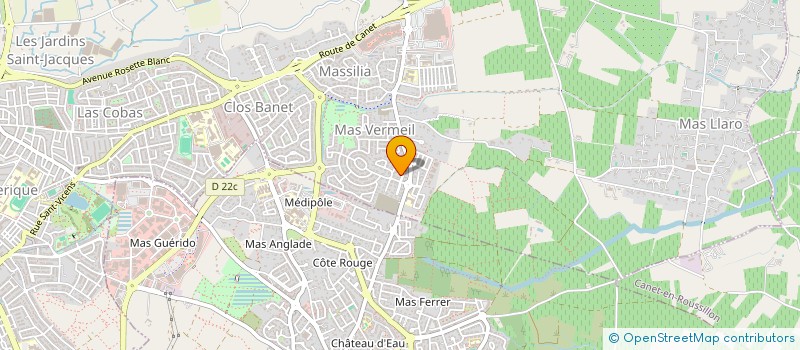 localisation de l'entreprise CAPVERRE à PERPIGNAN