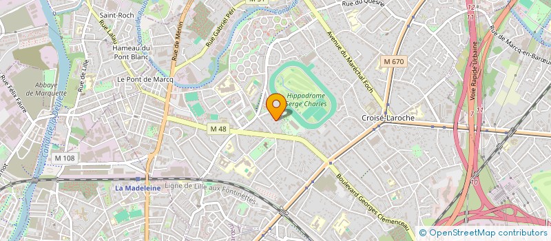 localisation de l'entreprise CAPVEST à MARCQ EN BAROEUL