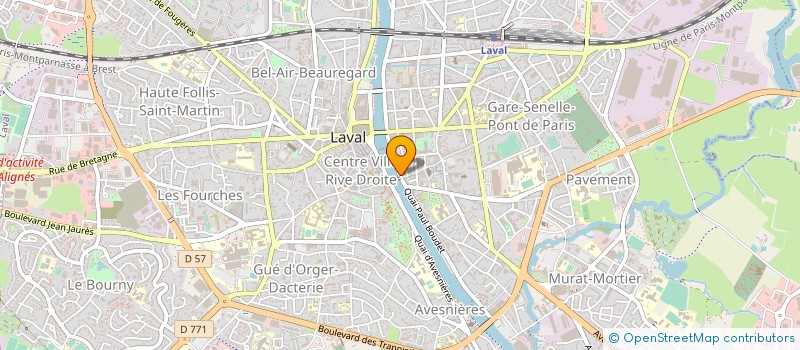 localisation de l'entreprise CAPVIE 53 à LAVAL