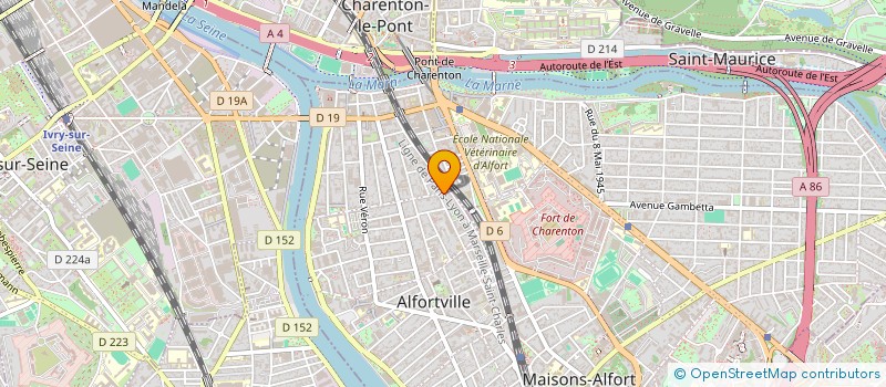localisation de l'entreprise CAPW à ALFORTVILLE