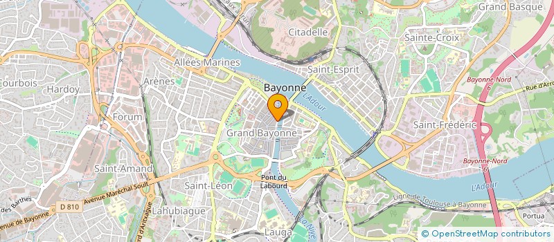 localisation de l'entreprise CAPWEST à BAYONNE