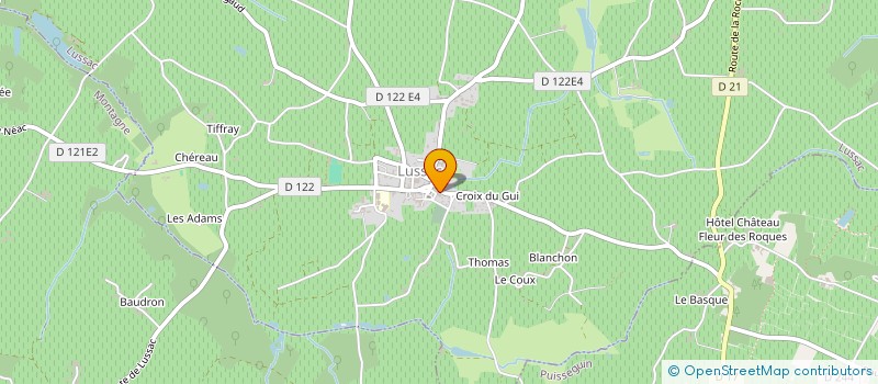 localisation de l'entreprise CAPY à LUSSAC