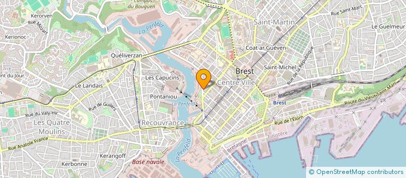 localisation de l'entreprise CAPY à BREST