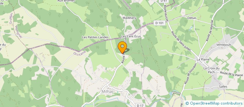 localisation de l'entreprise CAPY ET FILS ESPACES VERTS PAYRIGNACOIS  PAYRIGNAC