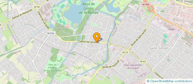 localisation de l'entreprise CAPYMO  TOURNEFEUILLE