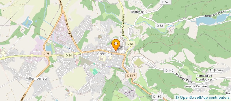 localisation de l'entreprise CAPYX ASSO  CREMIEU