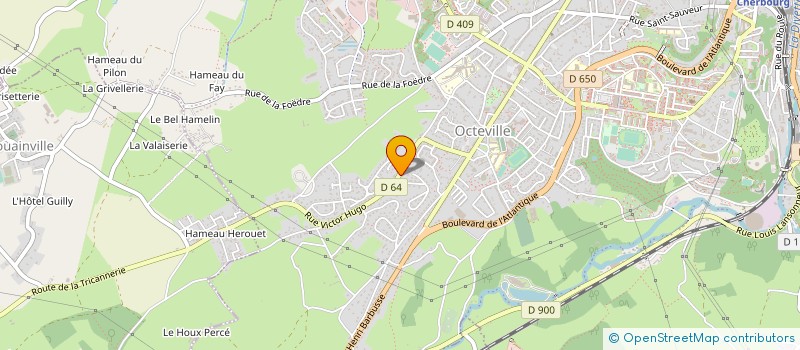 localisation de l'entreprise CAQ (CONSEIL AMIANTE QUALITE) à CHERBOURG-EN-COTENTIN