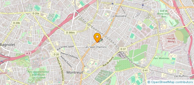 localisation de l'entreprise CAQUET ET LAMOTTE à MONTREUIL