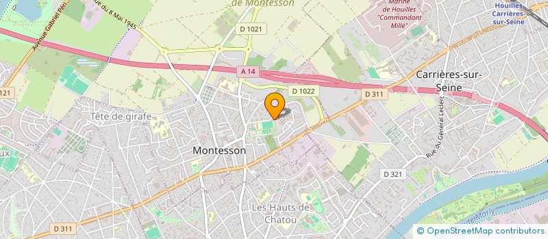 localisation de l'entreprise CAQUINEAU & CO  MONTESSON