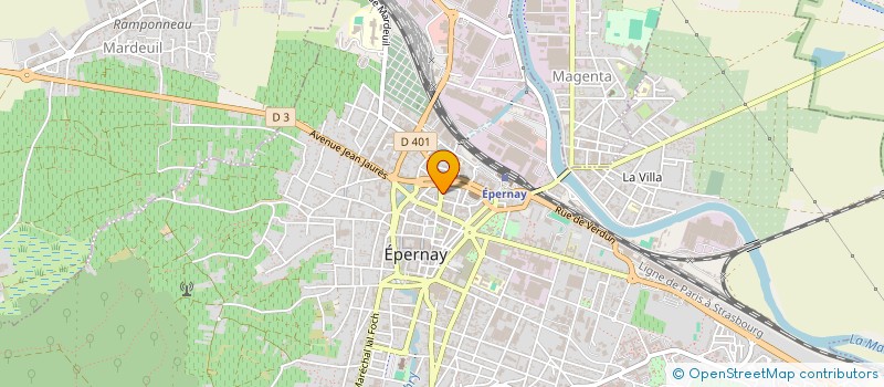 localisation de l'entreprise CAQUOT DISTRIBUTION à EPERNAY