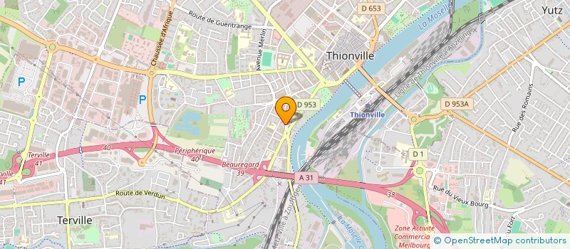 localisation de l'entreprise CAR 57 à THIONVILLE
