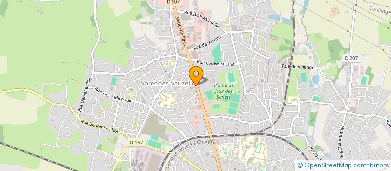 localisation de l'entreprise CAR 58  VARENNES-VAUZELLES