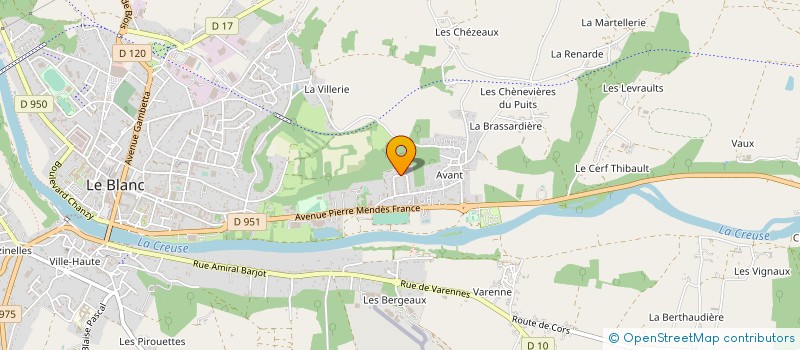 localisation de l'entreprise CAR A BOSSE DSP à LE BLANC