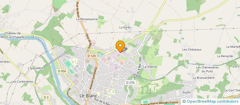 localisation de l'entreprise CAR AIMANT à LE BLANC