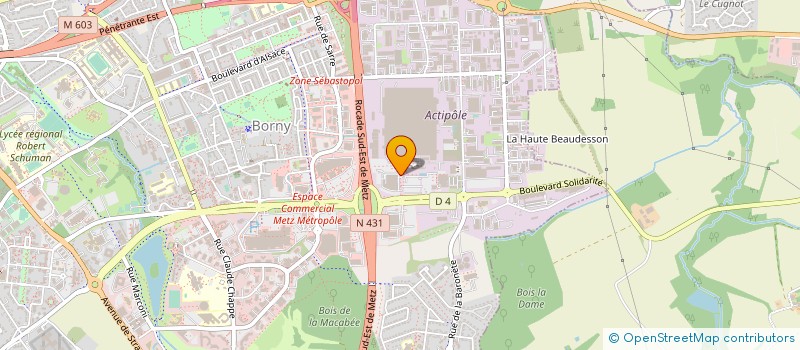 localisation de l'entreprise CAR AVENUE BAILLY  METZ