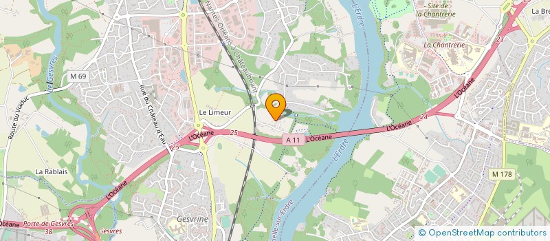 localisation de l'entreprise CAR BIOTY à LA CHAPELLE-SUR-ERDRE