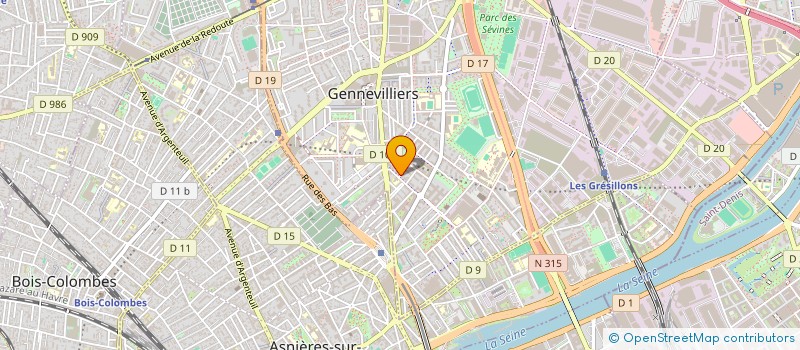 localisation de l'entreprise CAR BY KAD à GENNEVILLIERS