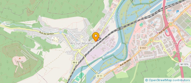 localisation de l'entreprise CAR CENTER EURL  ARS-SUR-MOSELLE