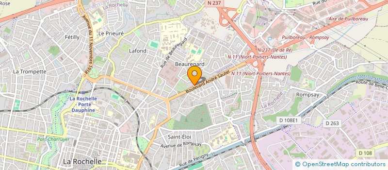 localisation de l'entreprise CAR CHOC FORMATION  LA ROCHELLE