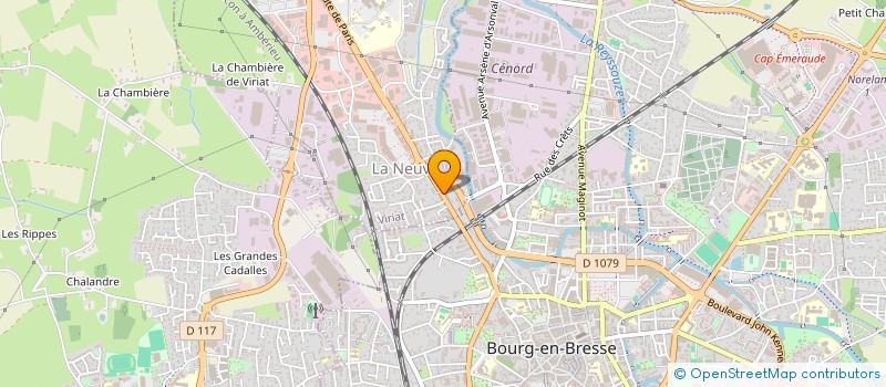 localisation de l'entreprise CAR CHROME à VIRIAT