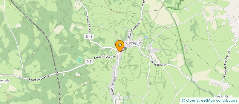 localisation de l'entreprise CAR.CIE - AUTOMOBILES  REYREVIGNES