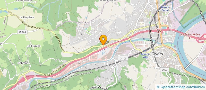 localisation de l'entreprise CAR CONNECTION à GIVORS