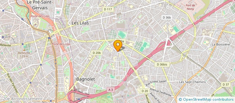 localisation de l'entreprise CAR CONTROL à BAGNOLET