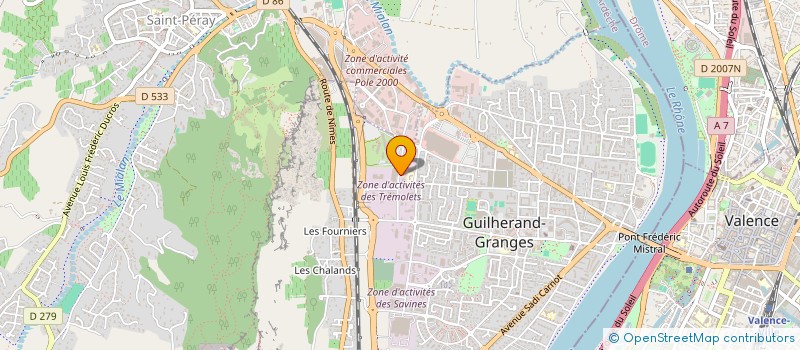 localisation de l'entreprise CAR ET VIP à GUILHERAND-GRANGES