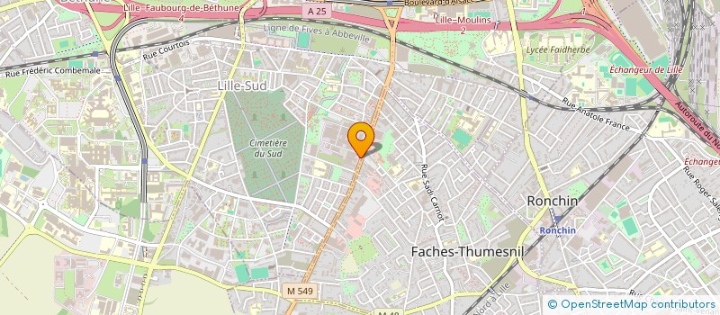 localisation de l'entreprise CAR'EXPERT CARROSSERIE à LILLE