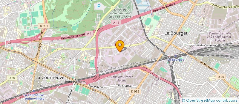 localisation de l'entreprise CAR GP SERVICES à LA COURNEUVE