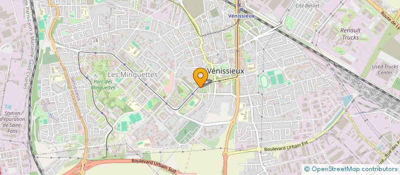 localisation de l'entreprise CAR HOUSE  VENISSIEUX