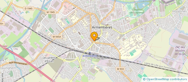 localisation de l'entreprise CAR-IMMAT  ARMENTIERES